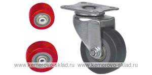 Колесо поворотное с площадкой Lema BF2-PU-50-40-6