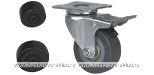 Колесо поворотное с площадкой Lema BF2-PL-38-35-B3