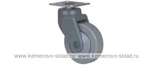 Колесо поворотное с площадкой Lema EA2-TPE-100-80-7