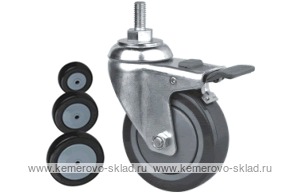 Колесо поворотное с болтом Lema EI3-PL-100-80-B7