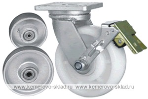 Колесо поворотное с площадкой Lema GH2-IRON-200-1000-B6